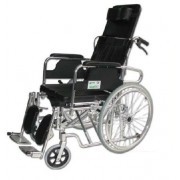 Silla de ruedas reclinable con inodoro